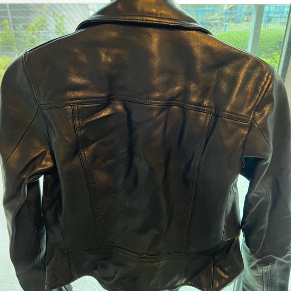 All saints leather jacket - size 4 - worn once - Picture 3 of 6